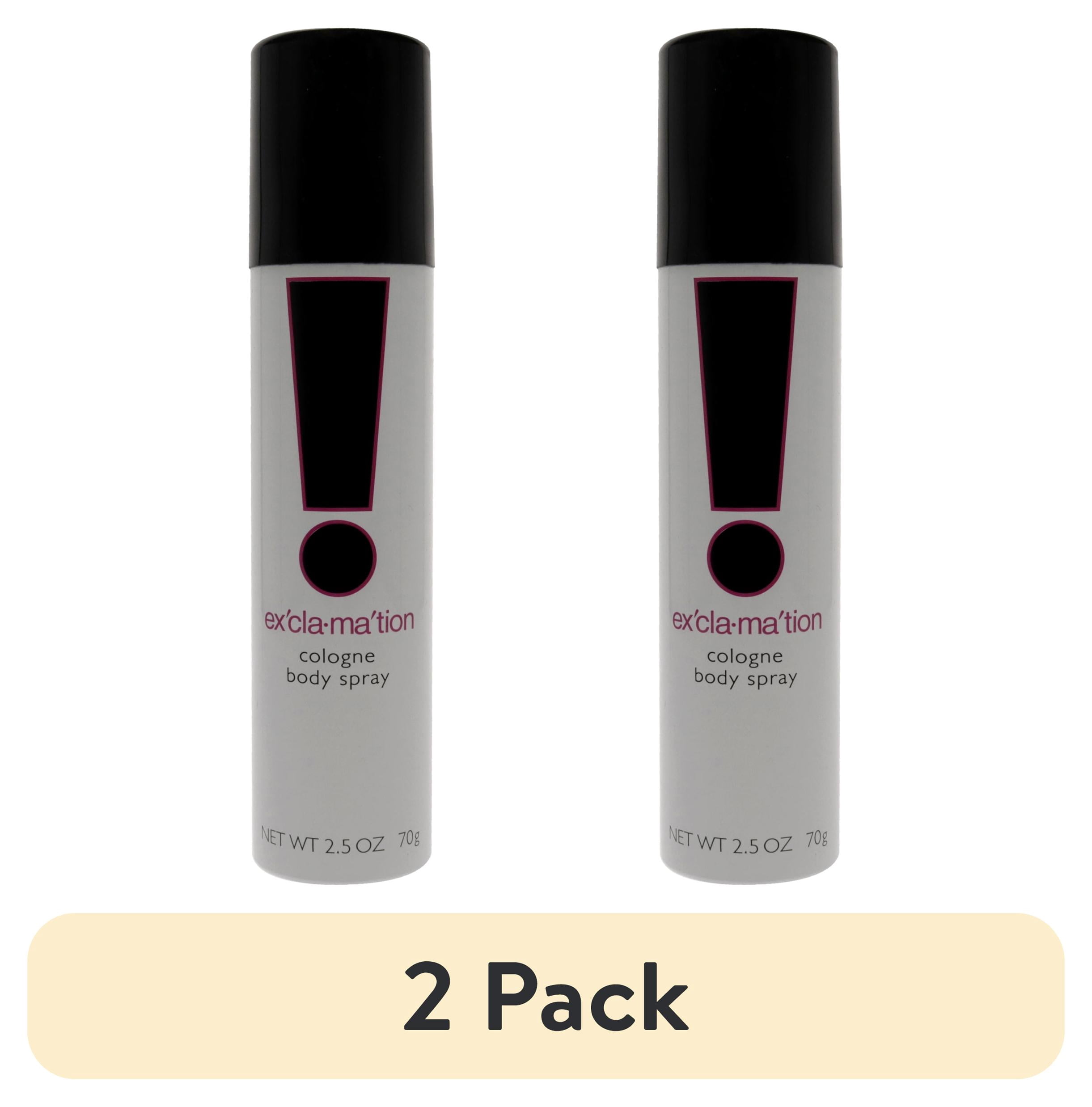 (2 pack) Exclamation 2.5 oz Body Spray for Women Notes of Peach Apricot Sandalwood