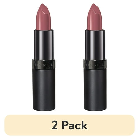 (2 pack) Rimmel London Lasting Finish Lipstick, Dusty Rose, 0.14 oz