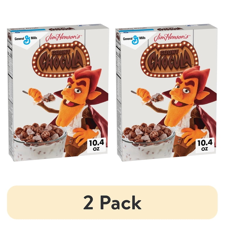 2 pack) Count Chocula with Monster Marshmallows, Kids Cereal