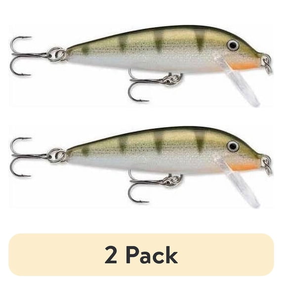 (2 pack) Rapala CountDown Jerkbait 07 Yellow Perch