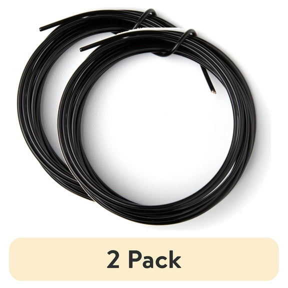 (2 pack) Cousin DIY Copper Craft Wire, Black Finish, 16 Gauge, 9 ft Roll