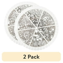 (2 pack) Cousin DIY Crystal Flatback Embellishments, Clear Glass Rhinestones, 23g /1248 Piece, Model 69992776