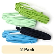 (2 pack) Cousin DIY Faux Suede Cord String, Jewelry Making, 4 Piece Roll, 13.3 yd, Blue & Green