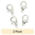 thumbnail image 1 of (2 pack) Cousin DIY Silver Lobster Clasp, 4 Pc, Large Metal Clasp, 16 x 30mm, 1 of 7