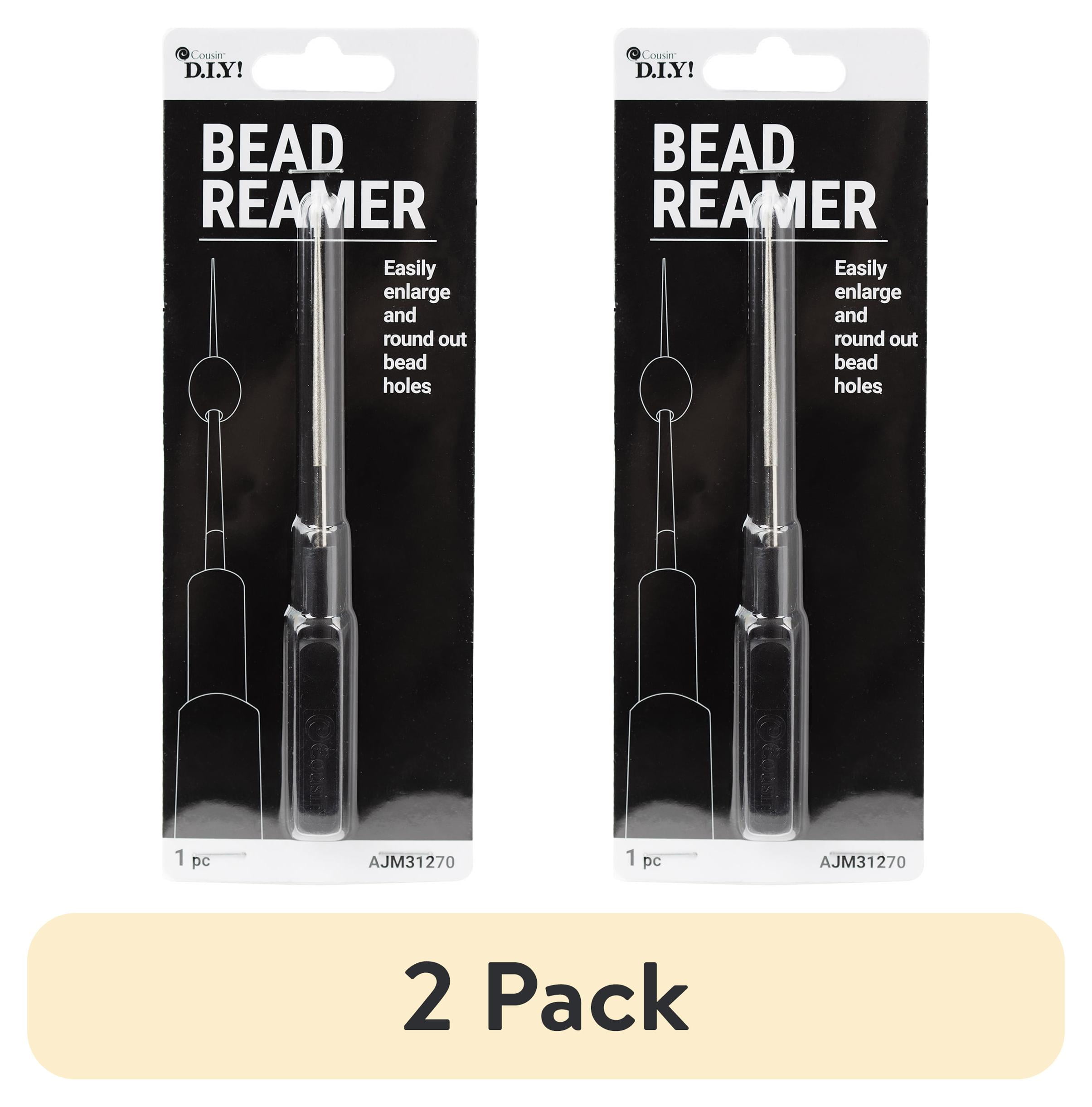 (2 pack) CousinDIY Adjustable Plastic Handle Manual Bead Reamer, 0.2 lb, Single Pack