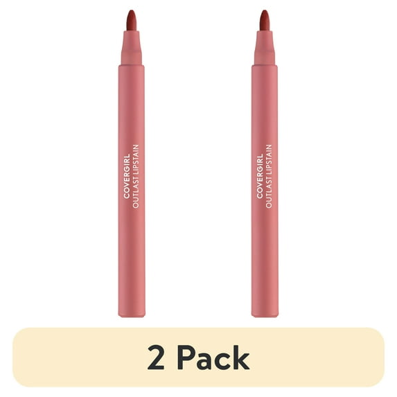 (2 pack) COVERGIRL Outlast Lipstain, 10 Sugey Girl, Pink, 0.05 fl oz