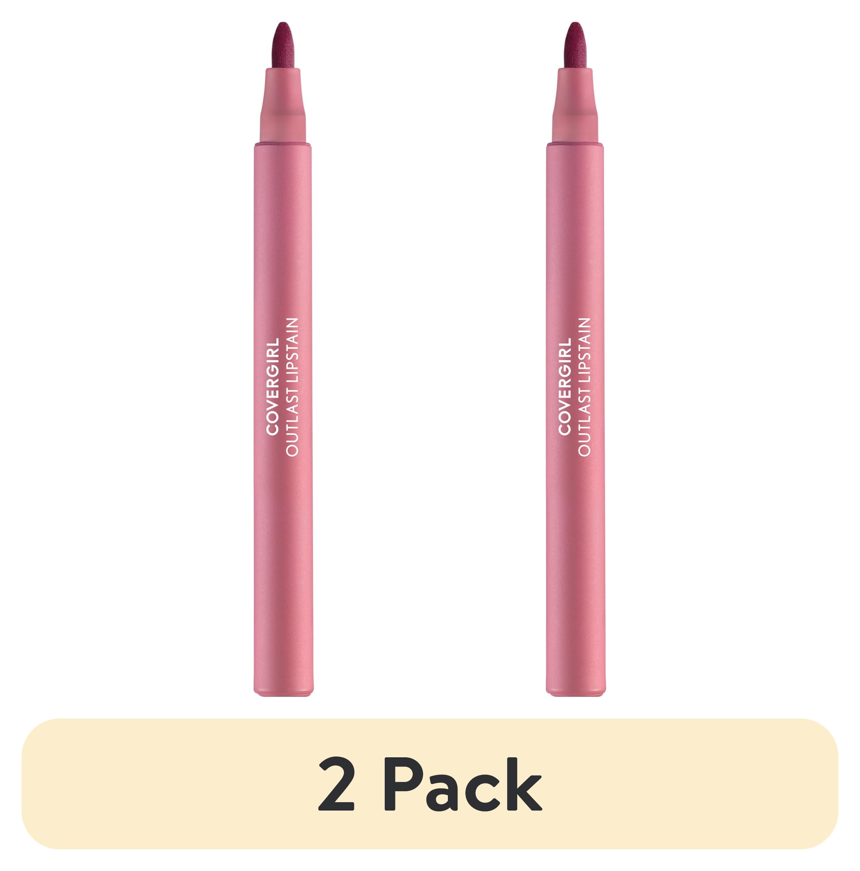 (2 pack) COVERGIRL Outlast Lipstain, 20 Admire, Pink, 0.05 fl oz