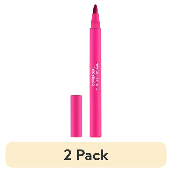 (2 pack) COVERGIRL Outlast Lipstain, Epic 15, Pink, 0.05 fl oz