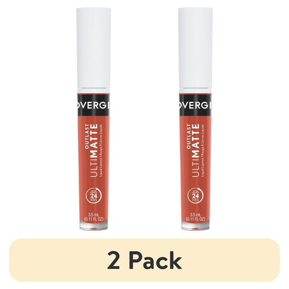 (2 pack) Covergirl Outlast UltiMatte One Step Liquid Lip Color, Spritz Blitz