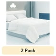 thumbnail image 1 of (2 pack) Cozy Comfort Breescape Comforter Queen, Double-Sided Tech Comforter, Soft Comforter for Hot Sleepers,Q-Max>0.4, Breathable & Lightweight Comforter Duvet Insert(White,88"x88"), 1 of 7