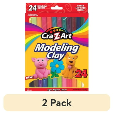(2 pack) Cra-Z-Art Modeling Clay, 24 Brilliant Colors