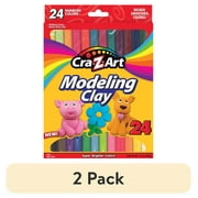 (2 pack) Cra-Z-Art Modeling Clay, 24 Brilliant Colors