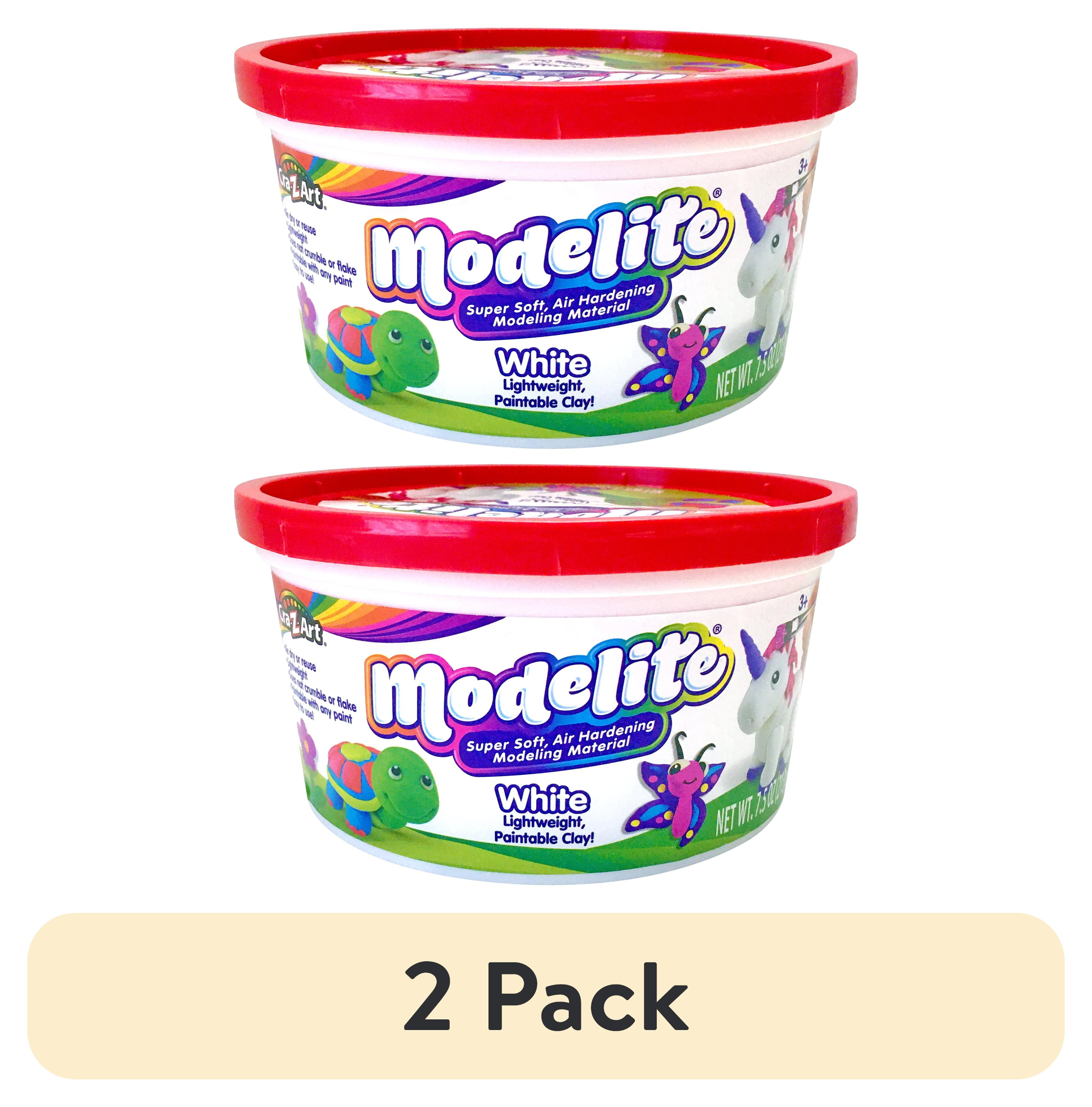 2 pack) Cra-Z-Art Modelite 7.5oz of Lite Weight Modeling Clay