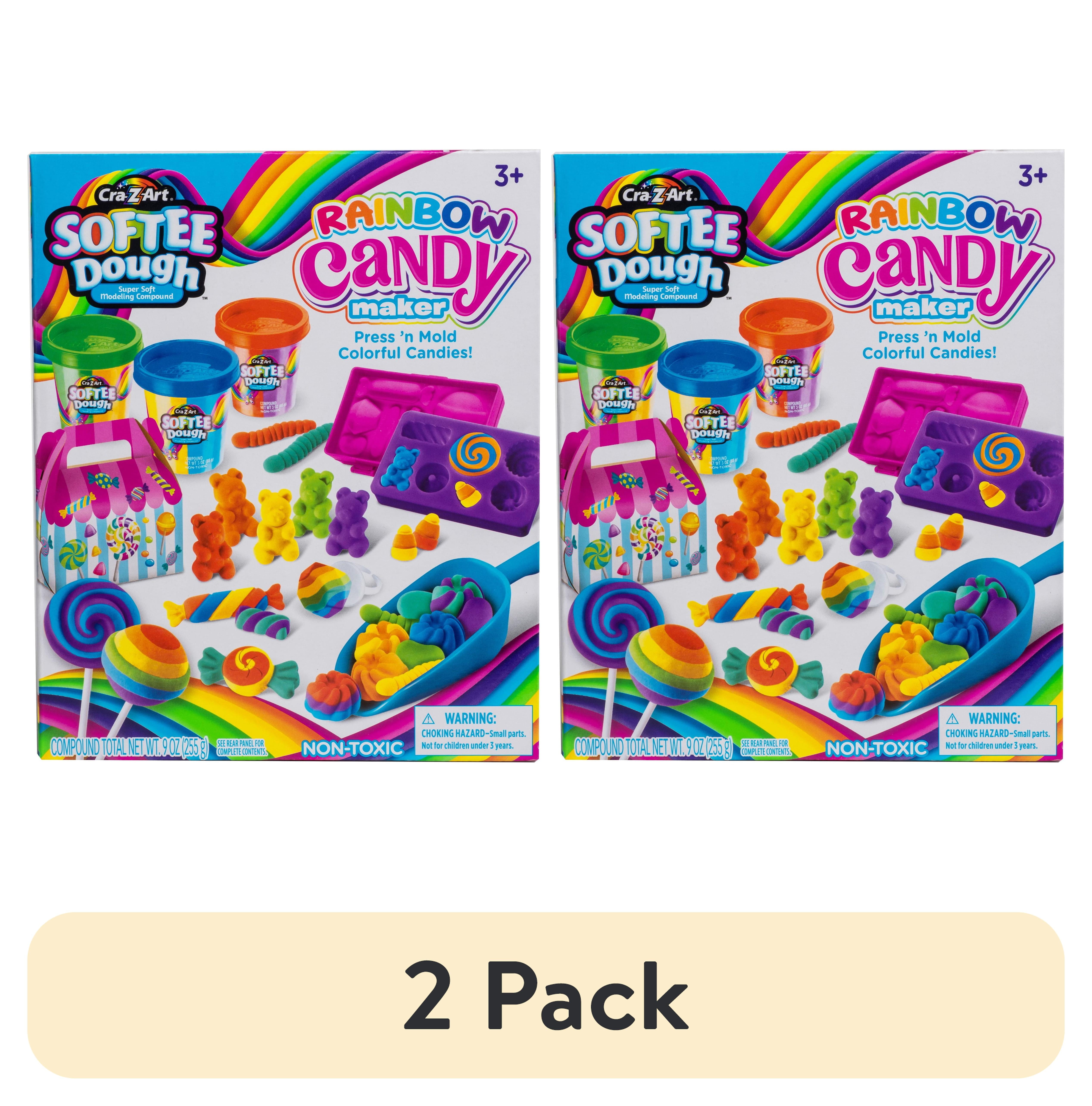 2 pack) (2 pack) Cra-Z-Art Softee Dough Multicolor Rainbow Candy