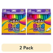 (2 pack) Cra-Z-Art Super Washable Bold Brite Art Markers, 10 Count