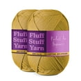 thumbnail image 1 of (2 pack) Craftbud Cotton Yarn For Crocheting And Knitting, (250 Yards) Worsted Medium #4 Crochet Yarn For Beginners, Mustard, 1 of 2
