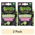 thumbnail image 1 of (2 pack) Crayola Bold and Bright Construction Paper Crayons, 24 Ct, Easter Basket Essentials, Back to School Supplies, Easter Gift for Kids, Ages 3+, 1 of 11