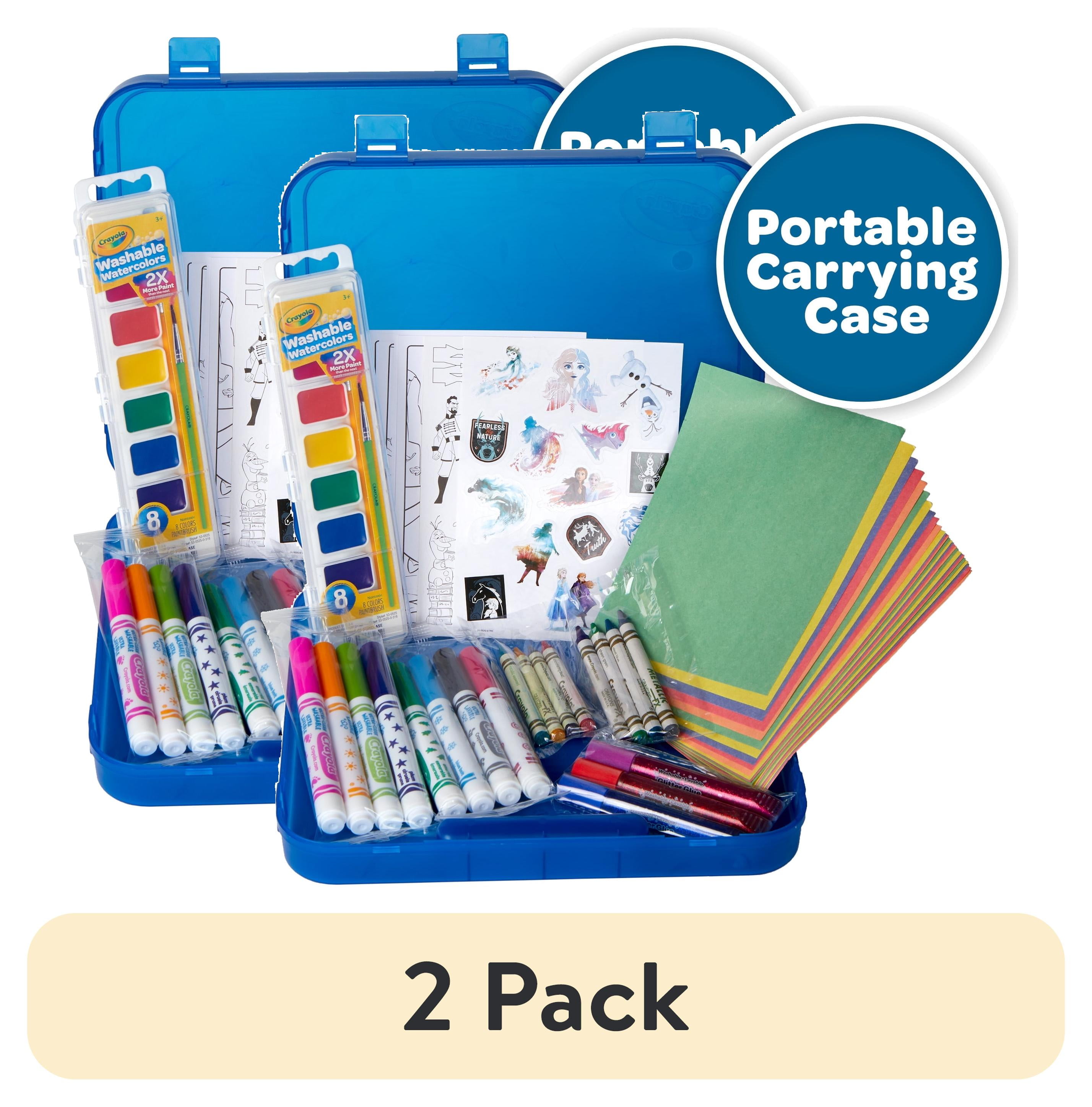 (2 pack) Crayola Create & Color Coloring Art Case Frozen 2, Back School ...