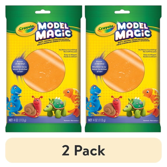 (2 pack) Crayola Model Magic, Orange