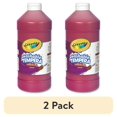 thumbnail image 1 of (2 pack) Crayola Red Washable Tempera Paint, 32 ounce Squeeze Bottle, 1 of 6