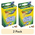 thumbnail image 1 of (2 pack) Crayola Ultra-Clean Washable Crayons, 24 Ct, School Supplies for Kids, Art Supplies, Gifts for Kids, 1 of 6