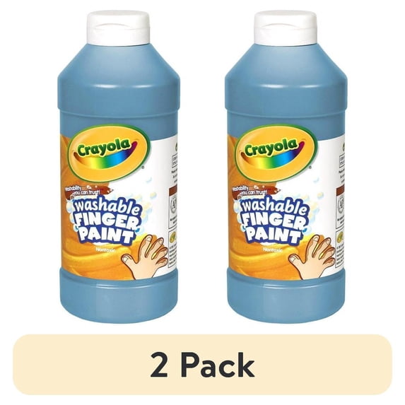 (2 pack) Crayola Washable Finger Paint Markers, 1 Each