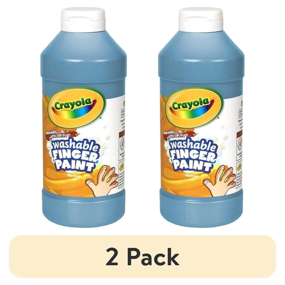 (2 pack) Crayola Washable Finger Paint Markers, 1 Each