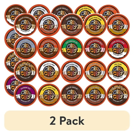(2 pack) Crazy Cups, Flavored Coffee K-Cups Variety Pack Sampler, 20 Ct