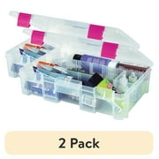 2 pack Creative Options Deep Utility Nine Compartment Clear Storage Box, 1 Each