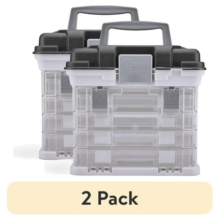 (2 pack) Creative Options White & Gray Small Rack Storage System, 1 Each, Size: 11 x 10 x 7.25 in