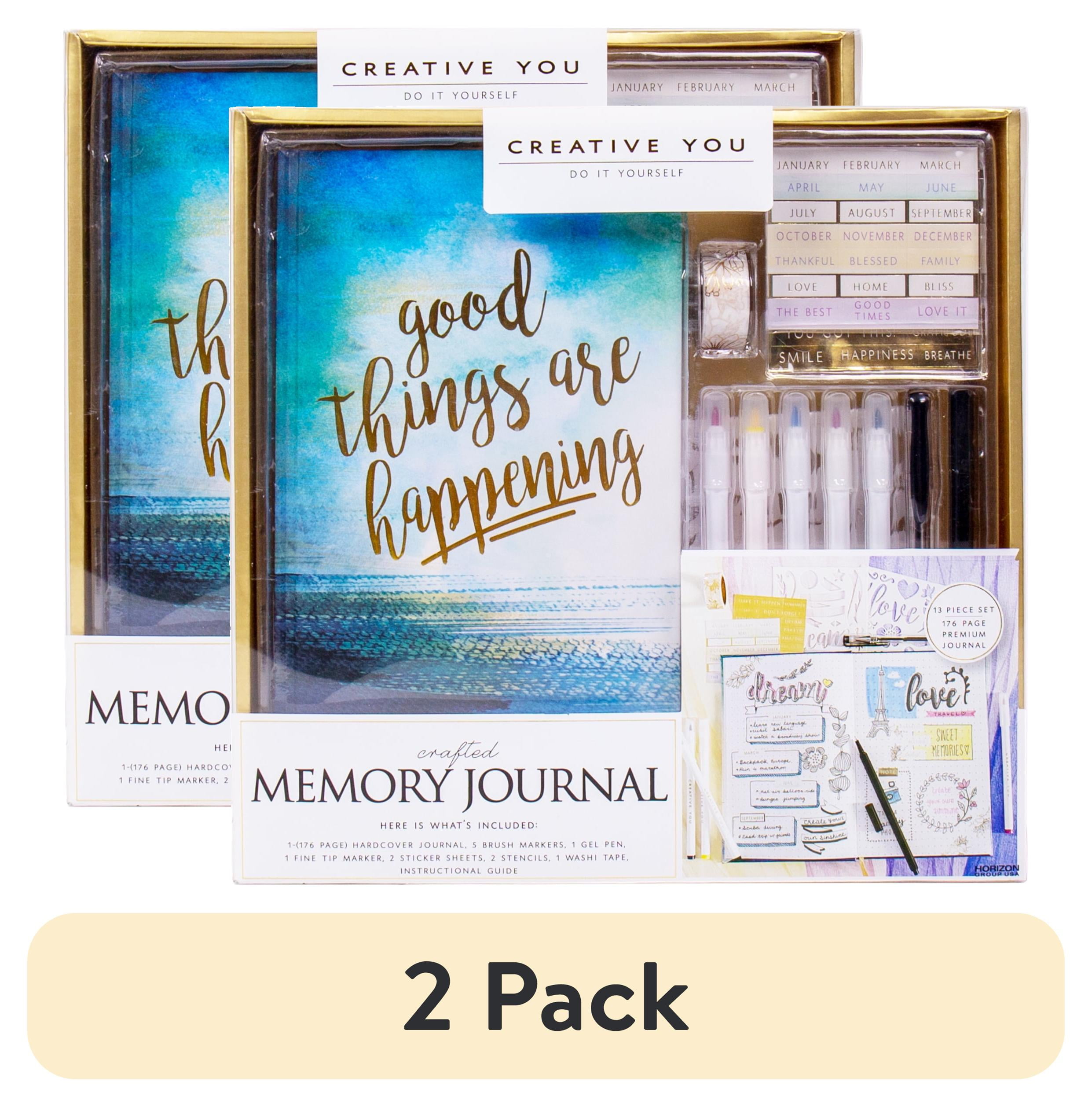 (2 pack) Creative You Crafted D.I.Y. Keepsake Memory Journal, 176 Pages