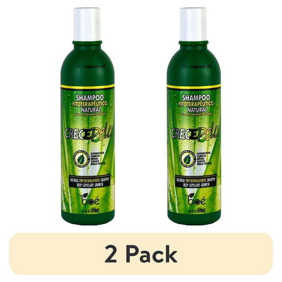 (2 pack) Crece Pelo Natural Phitoterapeutic Shampoo, 12.5 oz