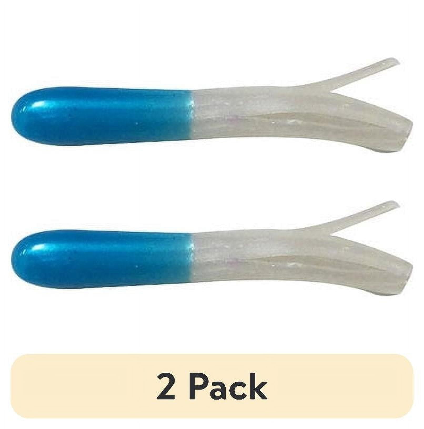 (2 pack) Creme 2" Maxi Tail Lure, Blue & Pearl, Super Size