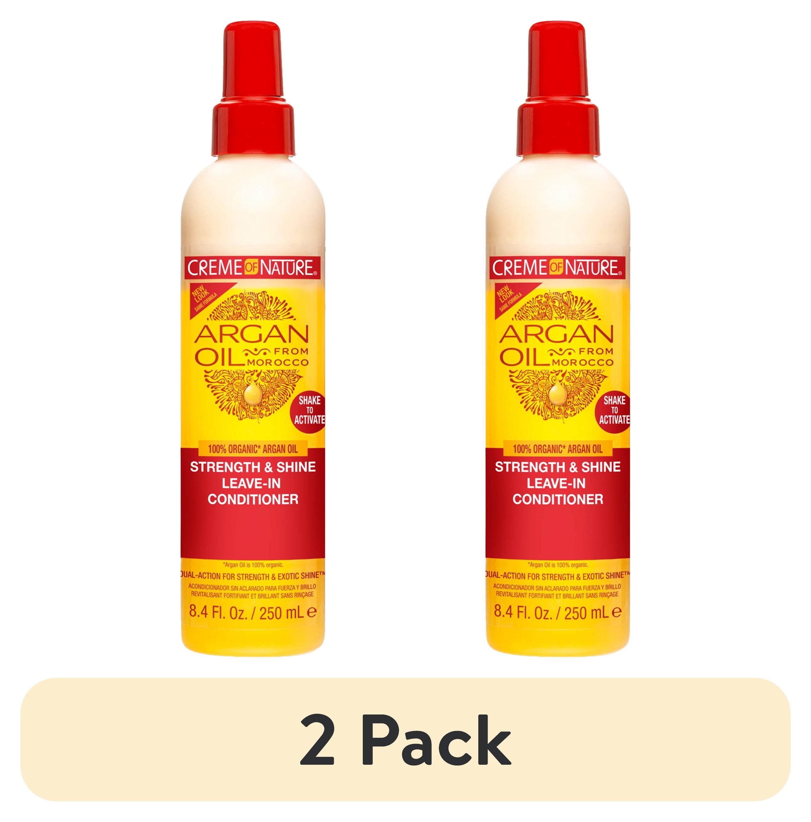 (2 pack) Creme of Nature Argan Oil Strength & Shine Leave-In Conditioner, 8.45 fl oz