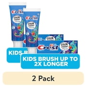 (2 pack) Crest Toothpaste, Advanced Kid's Fluoride Toothpaste, Strawberry Flavor, 4.2 oz, Ages 3+