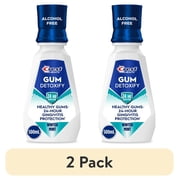 2 pack Crest Mouthwash, Pro-Health Gum Detoxify Mouthwash/Mouth Rinse, Antigingivitis & Antiplaque, Alcohol Free, Winter Mint, 500mL 16.9 fl oz