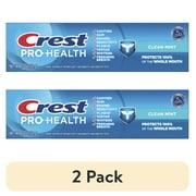 2 pack Crest Pro-Health Toothpaste, Clean Mint, 4.3 oz, Single