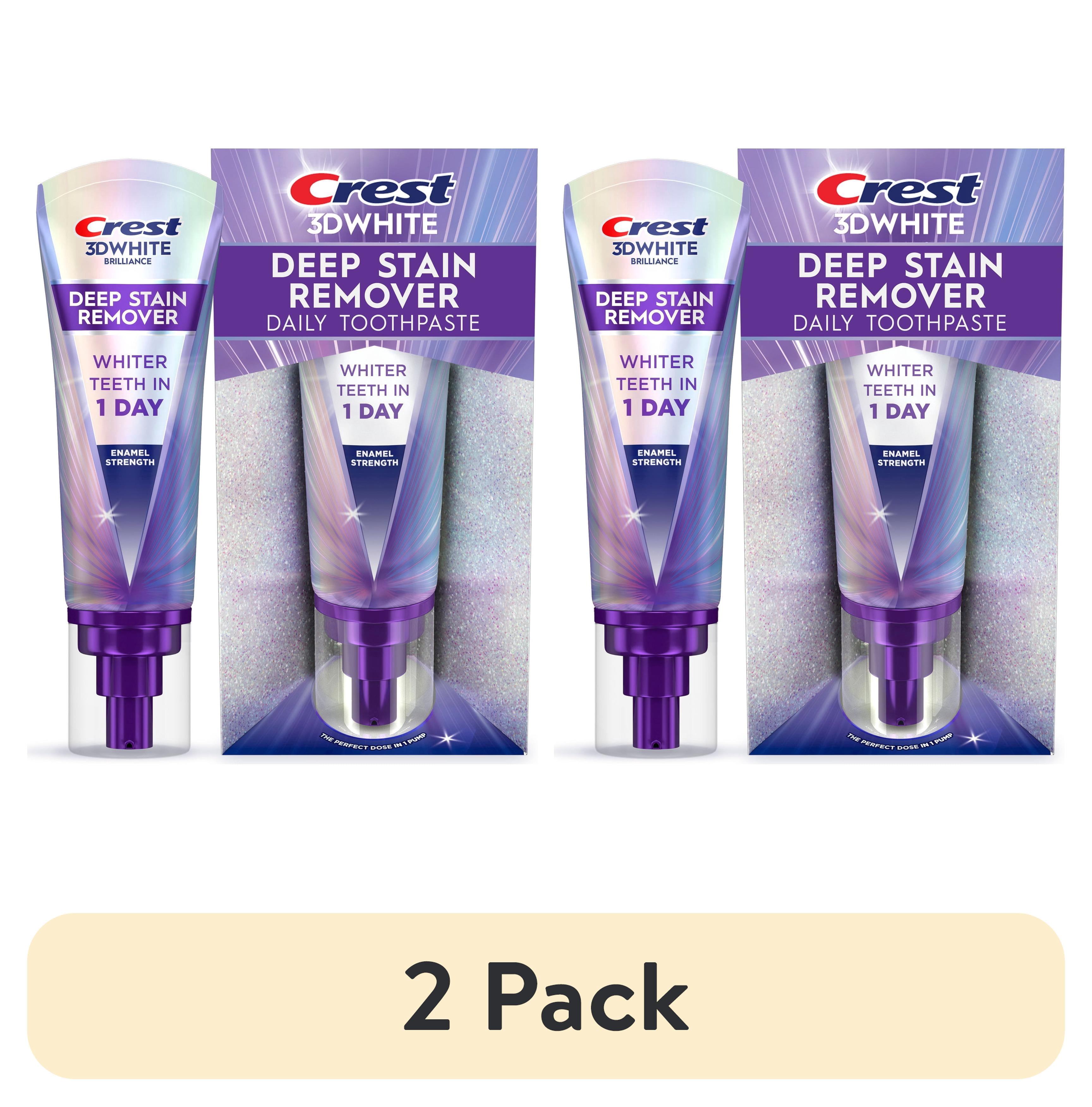 (2 pack) Crest Toothpaste 3DWhite Deep Stain Remover Enamel Strength - 3.1oz