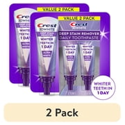 2 pack Crest Toothpaste 3DWhite Deep Stain Remover Ultra White - 3.1oz/2pk