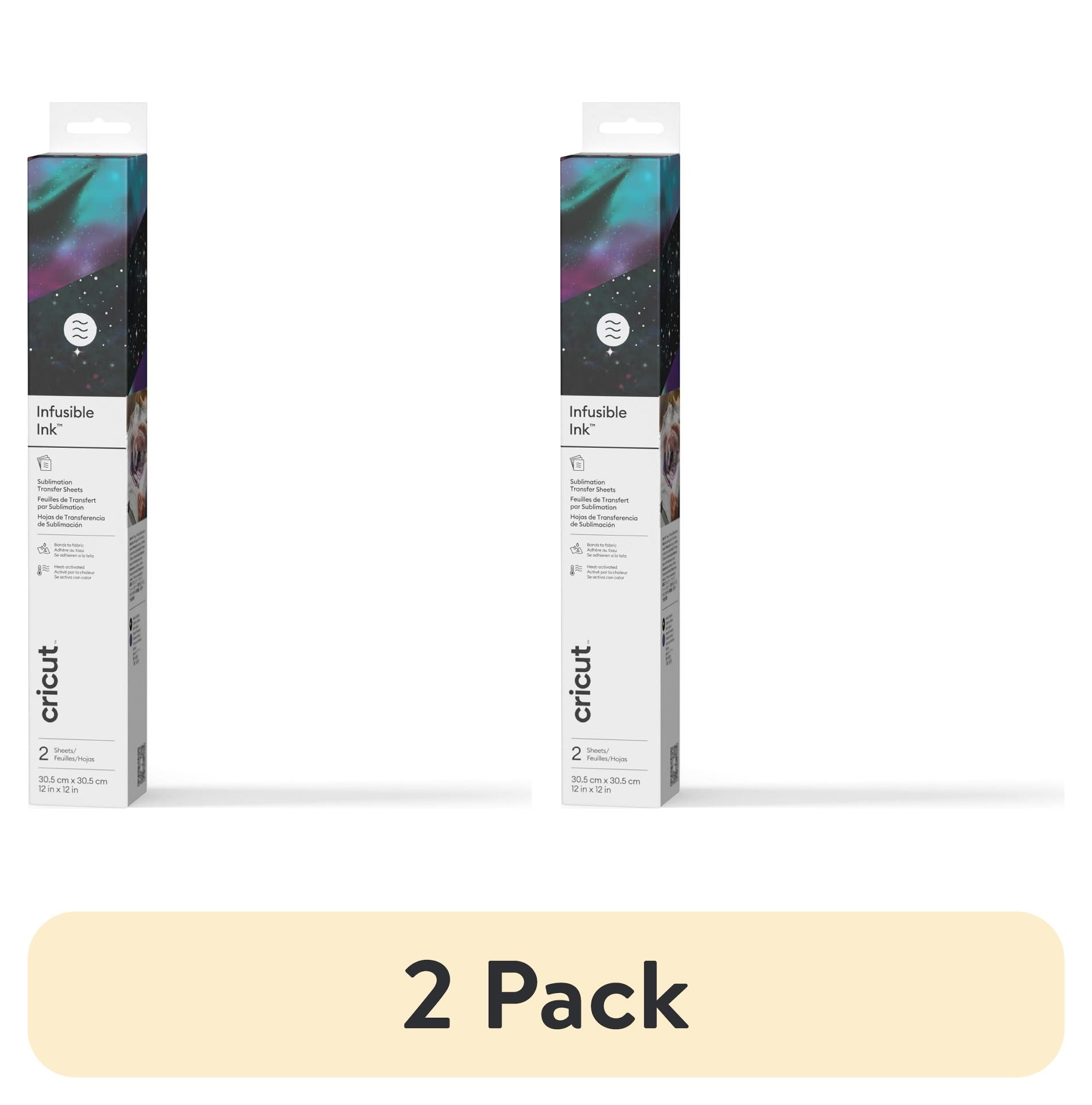 (2 pack) Cricut Infusible Ink Sheets (2), Galaxy, 12" x 12",Sampler