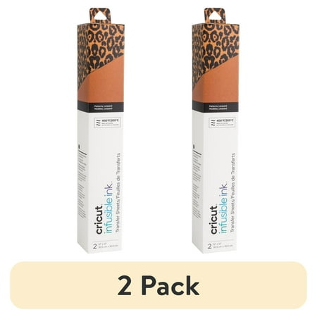(2 pack) Cricut® Infusible Ink™ Sheets (2), Leopard, 12" x 12"