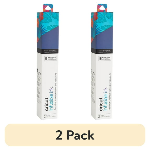 (2 pack) Cricut® Infusible Ink™ Sheets (2), Tropical, 12" x 12"
