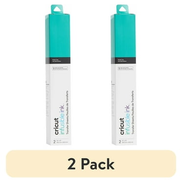 (2 pack) Cricut® Infusible Ink™ Sheets Solid (2), Bright Teal, 12" x 12"