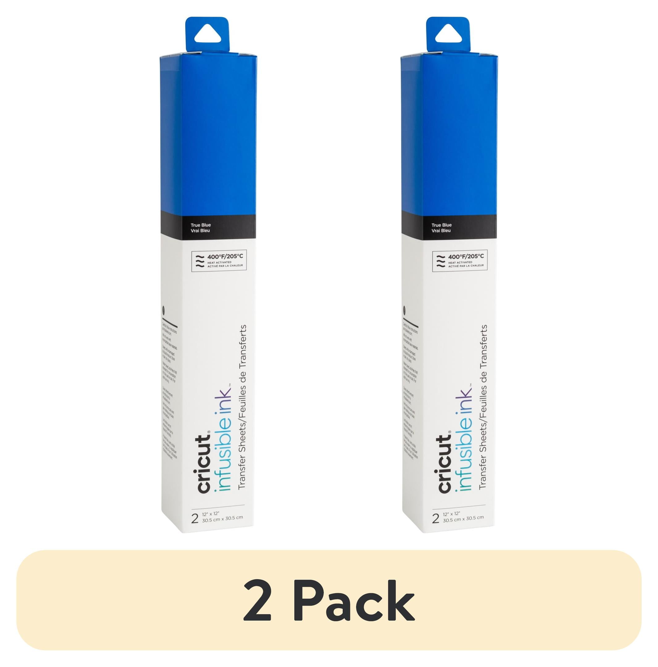 (2 pack) Cricut® Infusible Ink Sheets Solid (2), True Blue, 12" x 12"