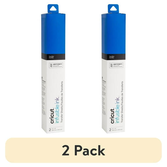 (2 pack) Cricut® Infusible Ink Sheets Solid (2), True Blue, 12" x 12"