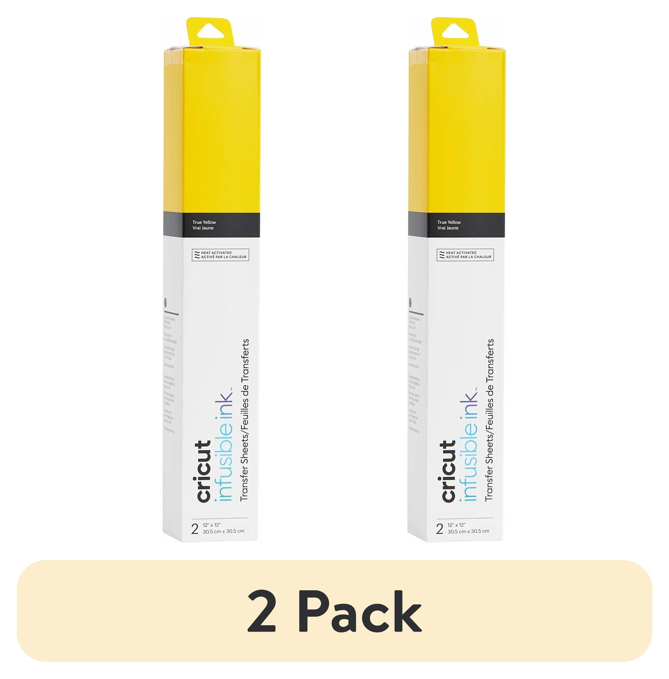 (2 pack) Cricut® Infusible Ink Sheets Solid (2), True Yellow, 12" x 12"