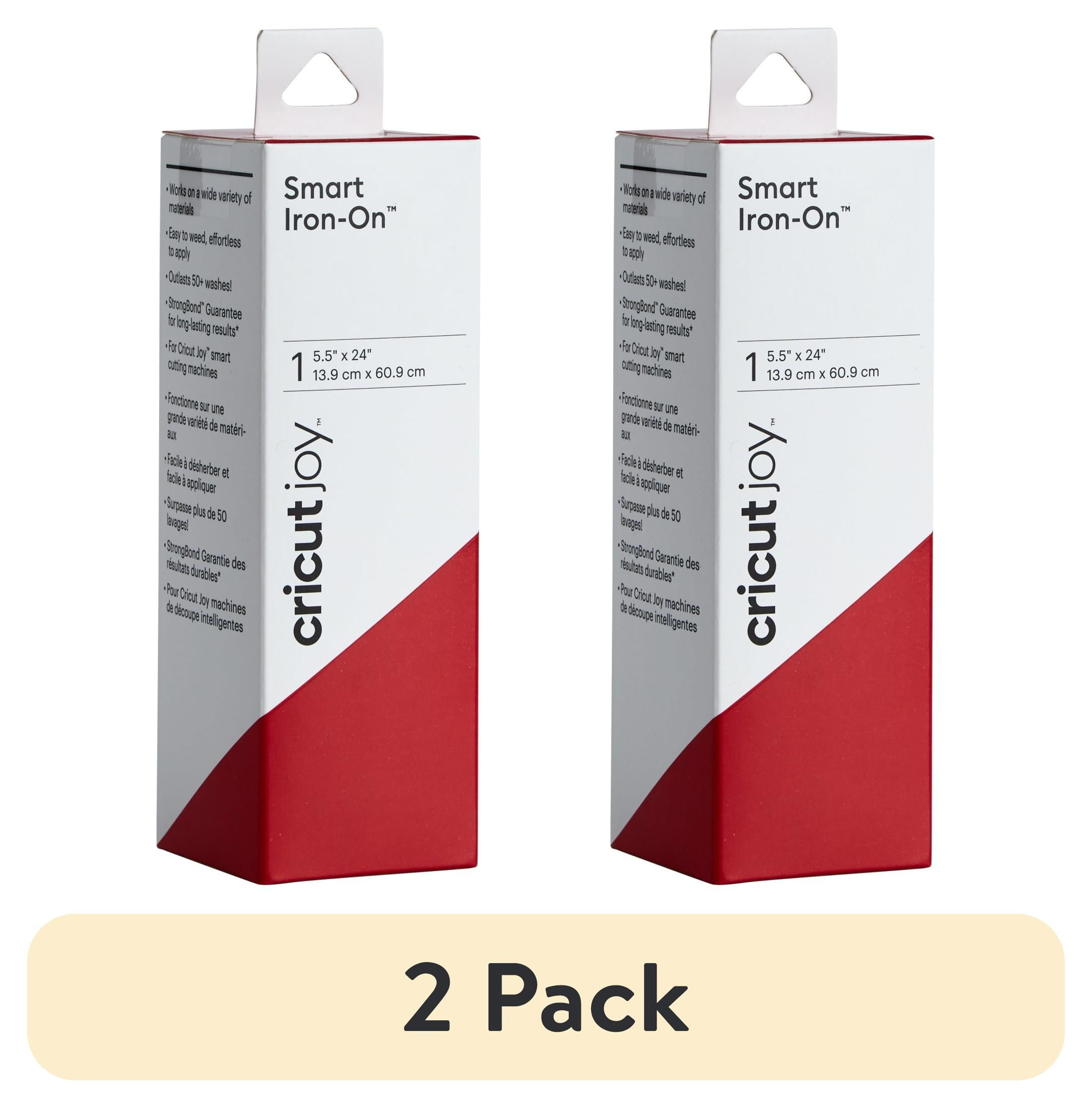 (2 pack) Cricut Joy Smart Iron-On Vinyl, 5.5" x 24"