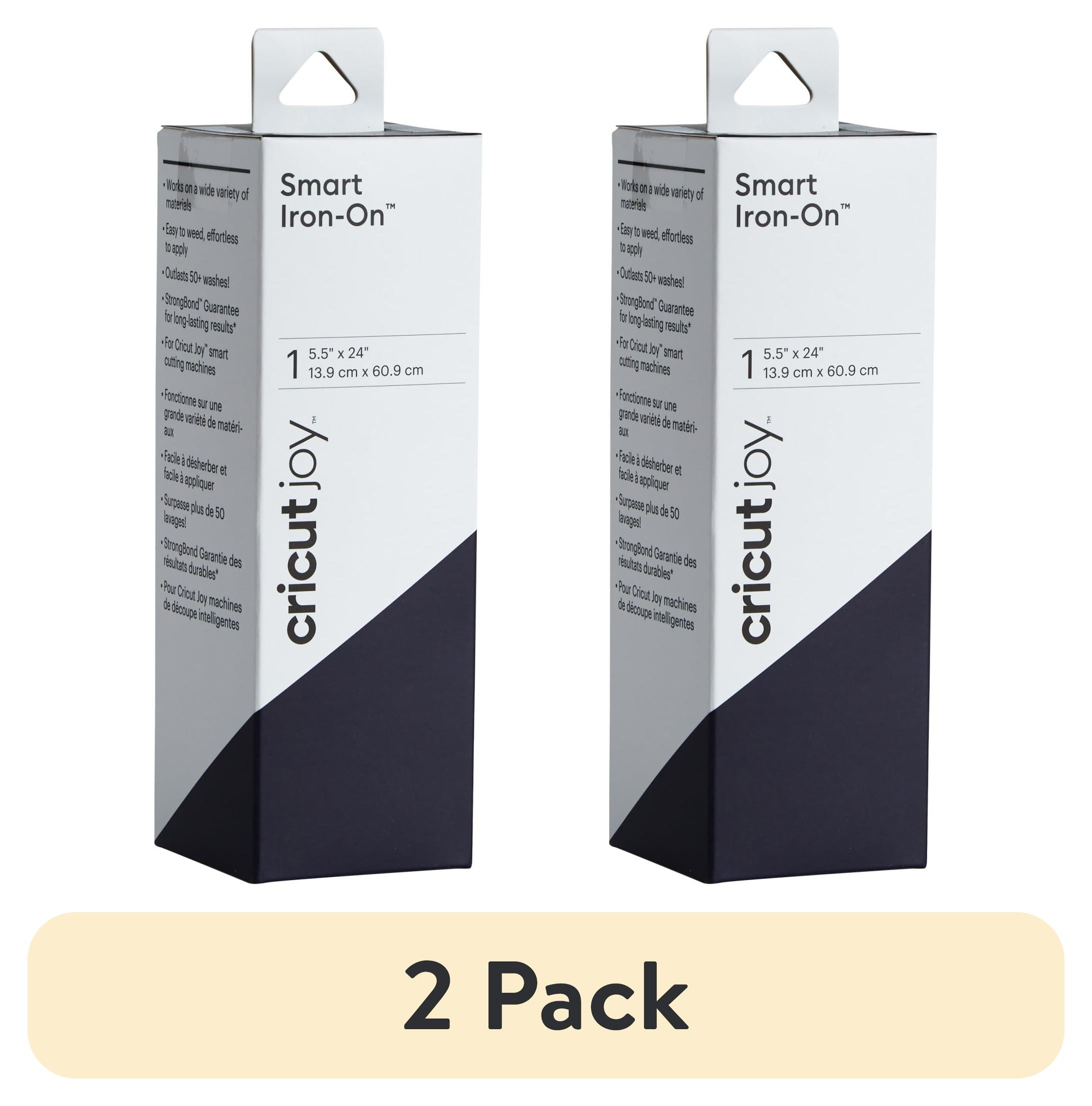 (2 pack) Cricut Joy Smart Iron-On Vinyl, 5.5" x 24"