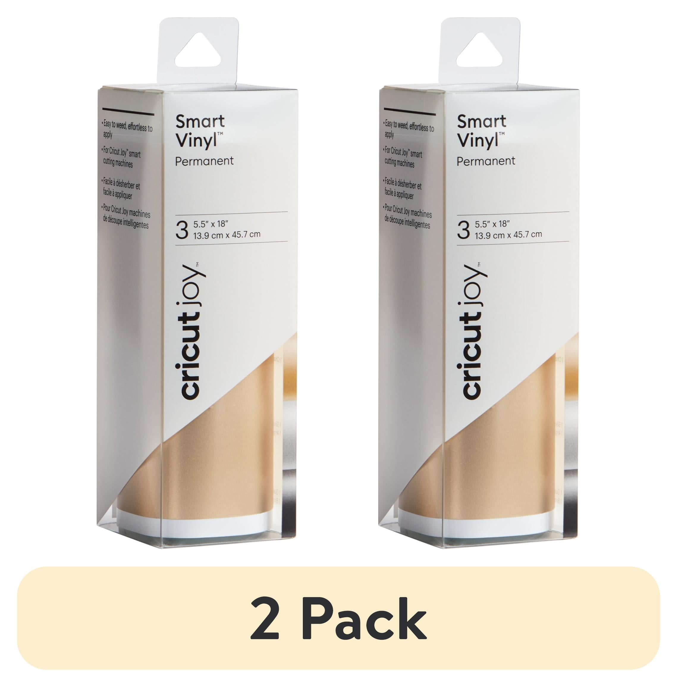 (2 pack) Cricut Joy Smart Vinyl Matte Metallic Sampler, Elegance Permanent, 5.5" x 18"