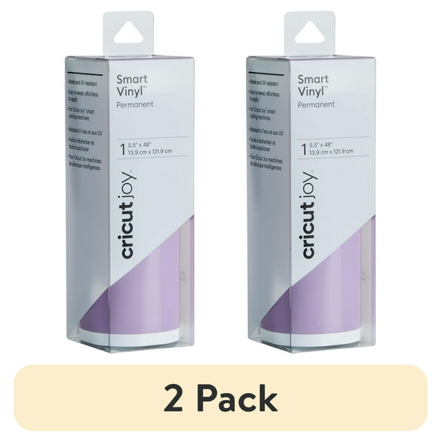 (2 pack) Cricut Joy Smart Vinyl  Permanent, 5.5" x 48"